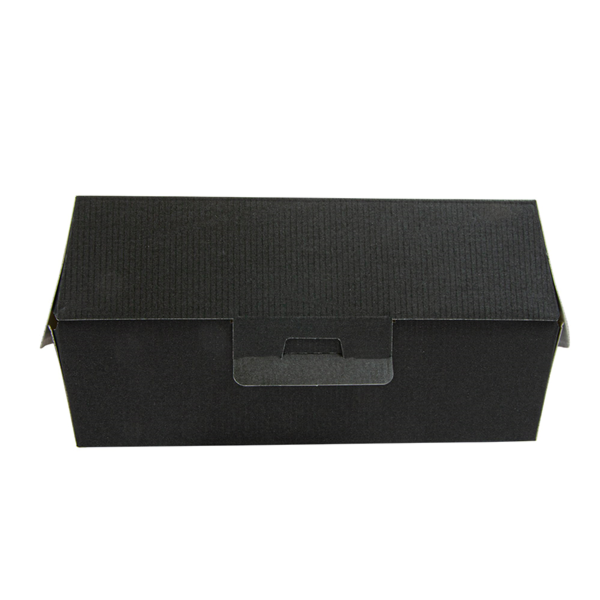 Garcia De Pou CONCHAS HAMBURGUESA 'THEPACK' 230 G/M2 17 6x16 8x7 8 CM (XL) NEGRO CARTÓN ONDULADO NANO-MICRO (300 UNID.)