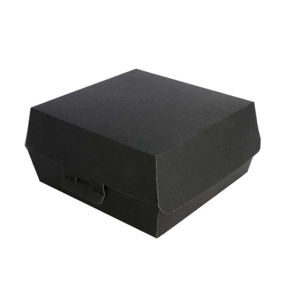 Garcia de pou CONCHAS HAMBURGUESA 'THEPACK' 230 G/M2 17 6x16 8x7 8 CM (XL) NEGRO CARTÓN ONDULADO NANO-MICRO (300 UNID.)