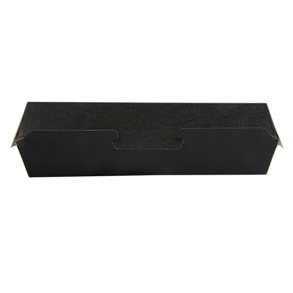 Garcia De Pou CONCHAS "HOT DOG" 'THEPACK' 230 G/M2 23 2x9x6 3 CM NEGRO CARTÓN ONDULADO NANO-MICRO (450 UNID.)