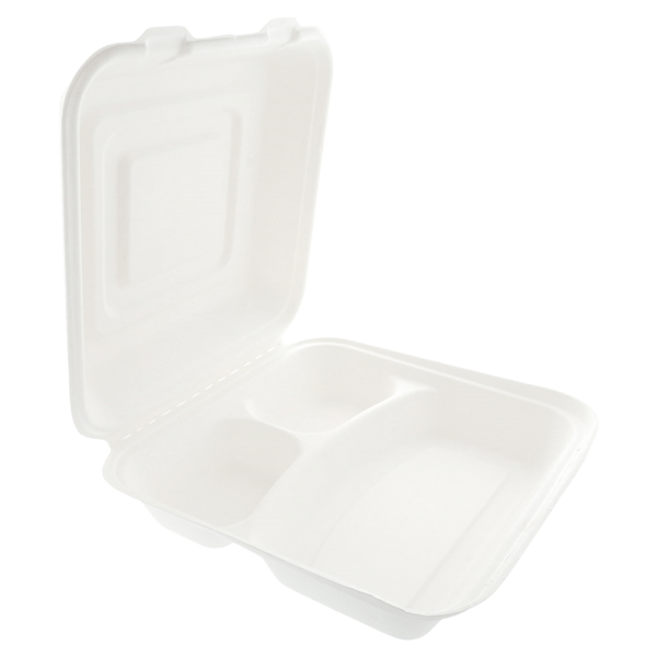 Garcia De Pou CONCHAS "L" 3 COMPART. 'BIONIC' 25x25x7 5 CM BLANCO BAGAZO (250 UNID.)