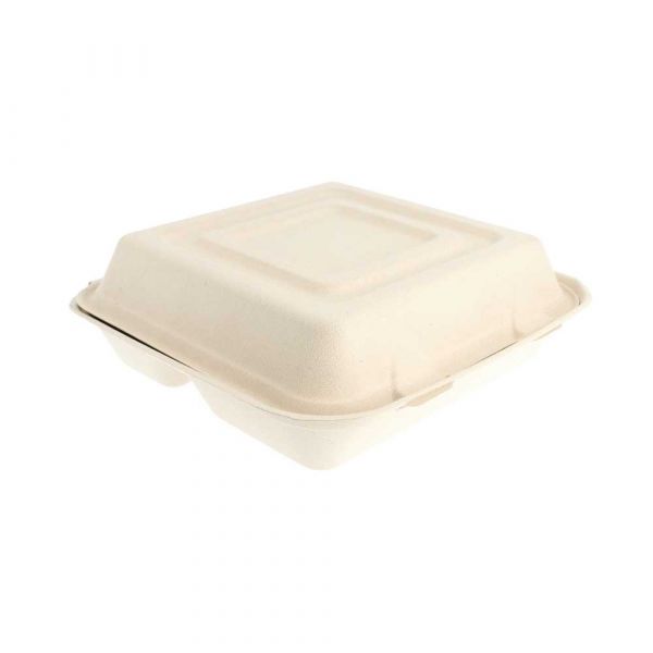 Garcia de pou CONCHAS "L" 3 COMPART. 'BIONIC' 25x25x7 5 CM NATURAL BAGAZO (250 UNID.)