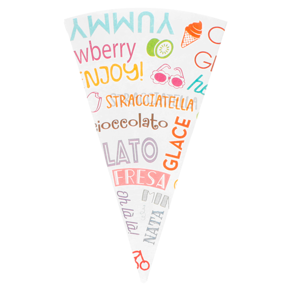 Garcia De Pou CONOS HELADOS 'PAROLE' 100 G/M2 7x11 5 CM BLANCO PAPEL (3000 UNID.)