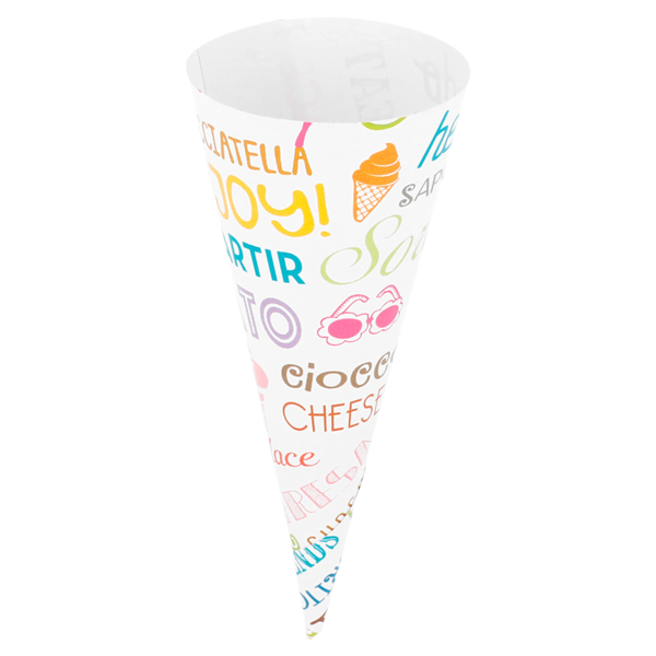 Garcia De Pou CONOS HELADOS 'PAROLE' Ø 4 1x10 4 CM BLANCO PAPEL (2000 UNID.)