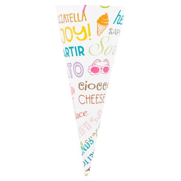 Garcia De Pou CONOS HELADOS 'PAROLE' Ø 4 1x10 4 CM BLANCO PAPEL (2000 UNID.)