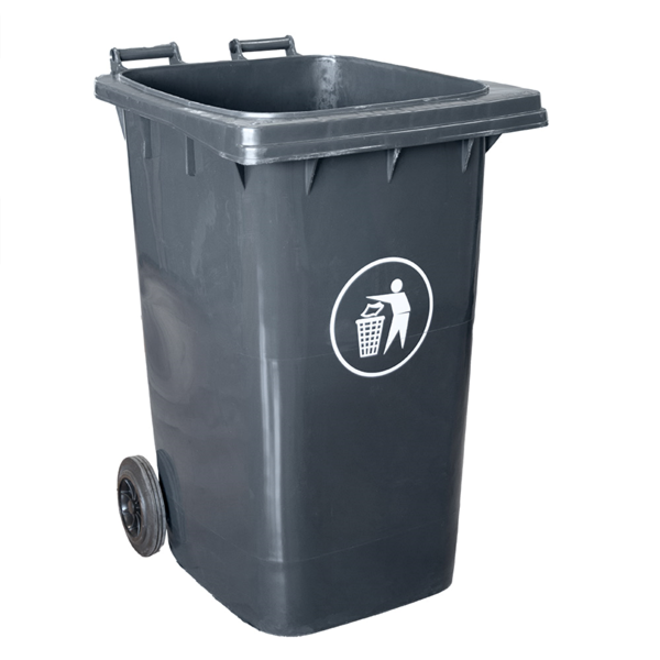 Garcia de pou CONTENEDOR 2 RUEDAS 240 L 74x60x101 CM GRIS HDPE (1 UNID.)