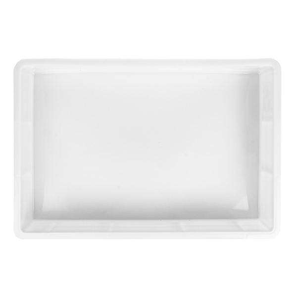 Garcia De Pou CONTENEDOR APILABLE PARA MASA PIZZA 15 L 60x40x9 CM BLANCO PEHD (1 UNID.)