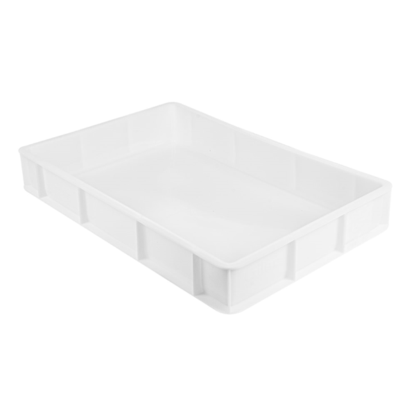 Garcia de pou CONTENEDOR APILABLE PARA MASA PIZZA 15 L 60x40x9 CM BLANCO PEHD (1 UNID.)