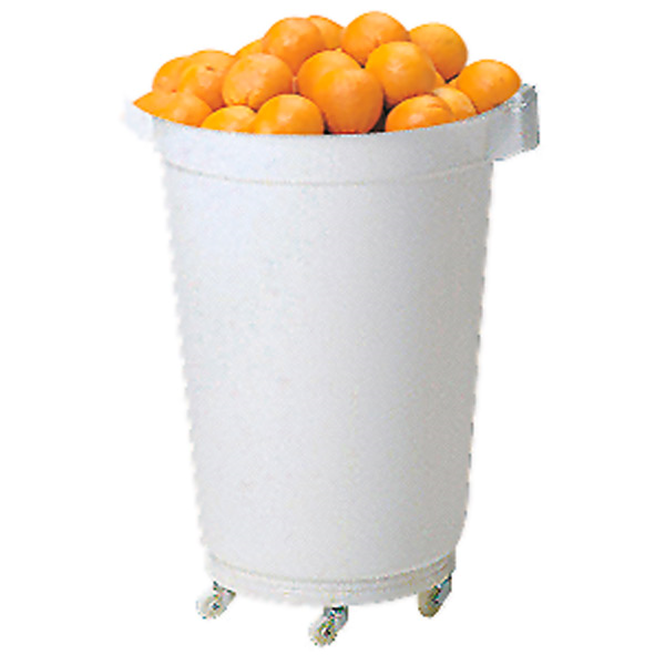 Garcia de pou CONTENEDOR BLANCO CON TAPA 120 L Ø 56 5x72 CM BLANCO PEHD (1 UNID.)
