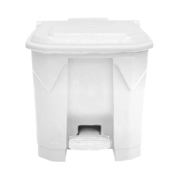 Garcia de pou CONTENEDOR CON TAPA 30 L 43x40x43 CM BLANCO PP (1 UNID.)