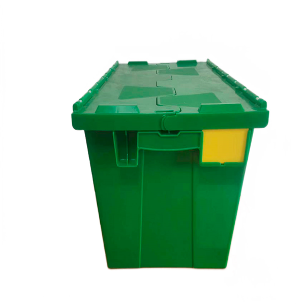 Garcia de pou CONTENEDOR ENCAJABLE CON TAPA INTEGRADA 65 L 60x40x35 5 CM VERDE PP (1 UNID.)