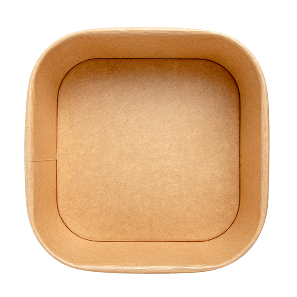 Garcia De Pou CONTENEDORES CUADRADOS 1230 ML 320 + 26 PE G/M2 16 7x16 7x6 6 CM NATURAL KRAFT (300 UNID.)
