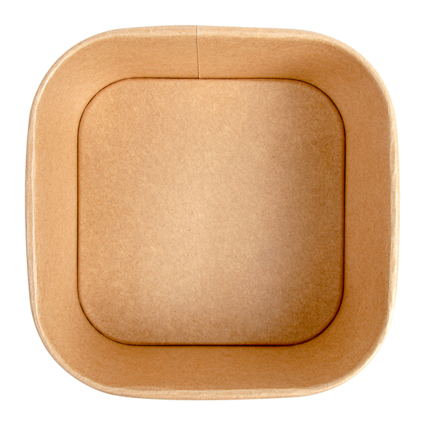 Garcia De Pou CONTENEDORES CUADRADOS 1410 ML 320 + 26 PE G/M2 16 7x16 7x7 5 CM NATURAL KRAFT (300 UNID.)