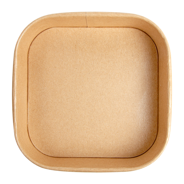 Garcia De Pou CONTENEDORES CUADRADOS 750 ML 320 + 26 PE G/M2 16 7x16 7x4 3 CM NATURAL KRAFT (300 UNID.)