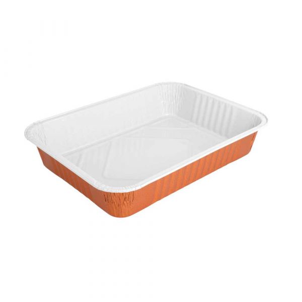 Garcia de pou CONTENEDORES LACADOS 1360 ML 24x17 9x4 2 CM COBRE ALUMINIO (100 UNID.)