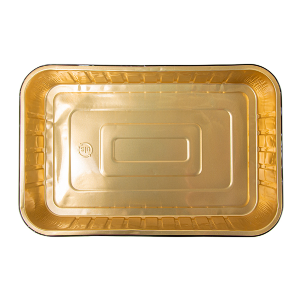 Garcia De Pou CONTENEDORES LACADOS 2040 ML 29 3x19 3x4 5 CM NEGRO/ORO ALUMINIO (50 UNID.)