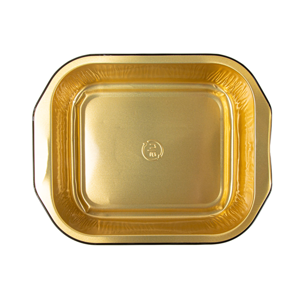 Garcia De Pou CONTENEDORES LACADOS 497 ML 15 7x12 4x4 CM NEGRO/ORO ALUMINIO (50 UNID.)