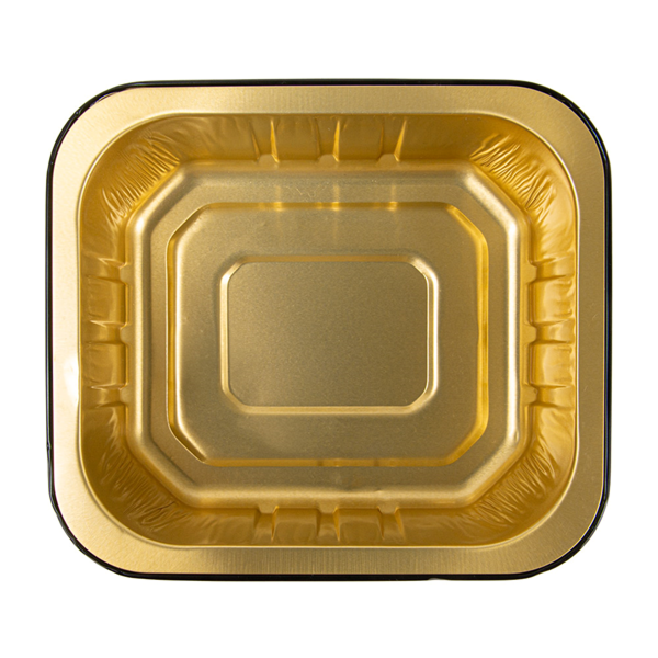 Garcia De Pou CONTENEDORES LACADOS 515 ML 14 2x12 6x4 5 CM NEGRO/ORO ALUMINIO (50 UNID.)