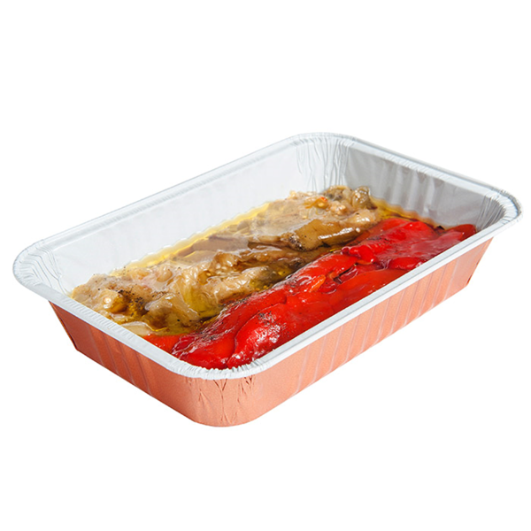 Garcia de pou CONTENEDORES LACADOS 800 ML 21x14x3 8 CM COBRE ALUMINIO (100 UNID.)