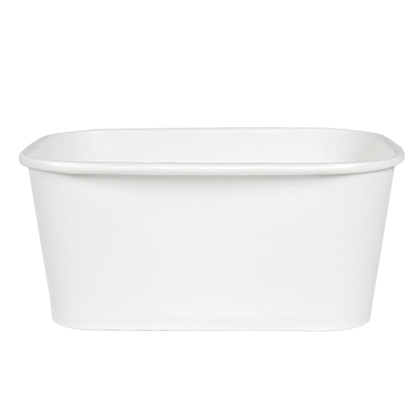 Garcia De Pou CONTENEDORES RECTANGULARES 1000 ML 320 + 26 PE G/M2 17 3x12 3x7 5 CM BLANCO KRAFT (300 UNID.)