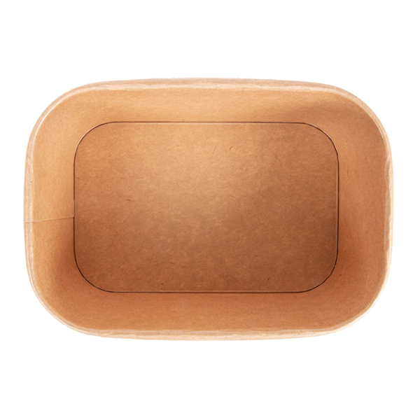 Garcia De Pou CONTENEDORES RECTANGULARES 1000 ML 320 + 30 PE G/M2 17 3x12 3x7 5 CM NATURAL KRAFT (300 UNID.)