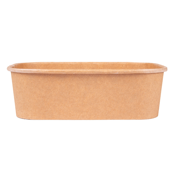 Garcia De Pou CONTENEDORES RECTANGULARES 500 ML 320 + 30 PE G/M2 17 3x12 3x4 1 CM NATURAL KRAFT (300 UNID.)