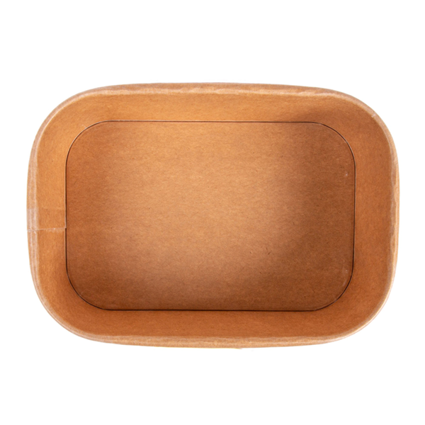 Garcia De Pou CONTENEDORES RECTANGULARES 500 ML 320 + 30 PE G/M2 17 3x12 3x4 1 CM NATURAL KRAFT (300 UNID.)