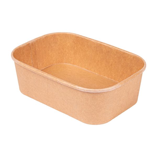 Garcia de pou CONTENEDORES RECTANGULARES 500 ML 320 + 30 PE G/M2 17 3x12 3x4 1 CM NATURAL KRAFT (300 UNID.)