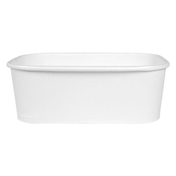 Garcia De Pou CONTENEDORES RECTANGULARES 750 ML 320 + 26 PE G/M2 17 3x12 3x5 7 CM BLANCO KRAFT (300 UNID.)