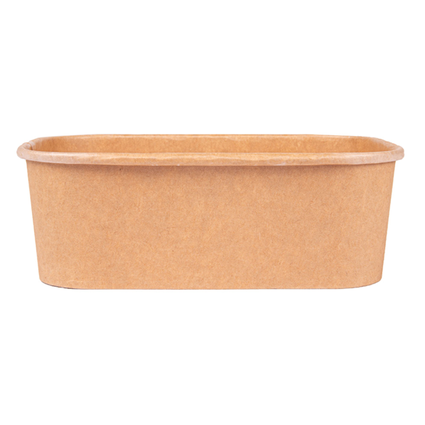 Garcia De Pou CONTENEDORES RECTANGULARES 750 ML 320 + 30 PE G/M2 17 3x12 3x5 7 CM NATURAL KRAFT (300 UNID.)