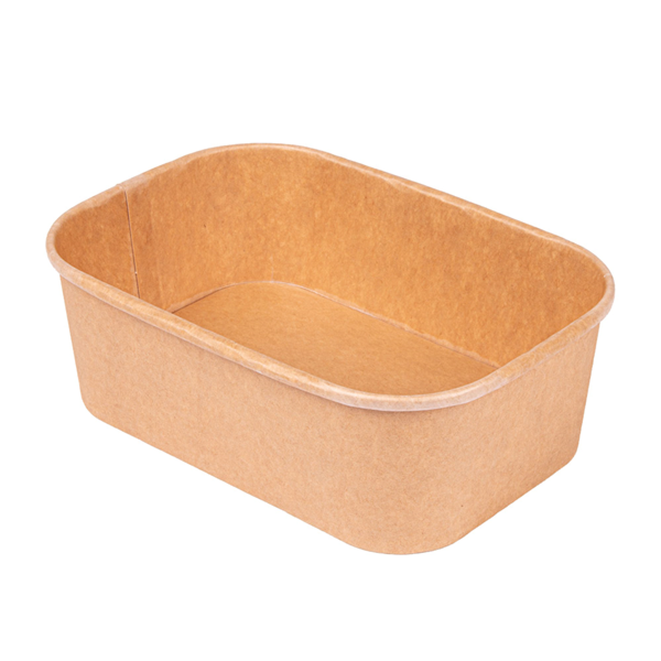 Garcia de pou CONTENEDORES RECTANGULARES 750 ML 320 + 30 PE G/M2 17 3x12 3x5 7 CM NATURAL KRAFT (300 UNID.)