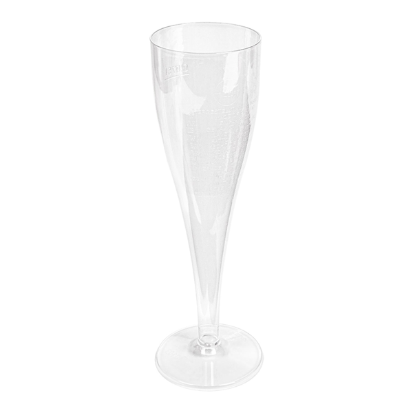 Garcia de pou COPAS INYECTADAS "CAVA" 125 ML Ø 4 9x20 CM TRANSPARENTE CRISTAL PS (100 UNID.)
