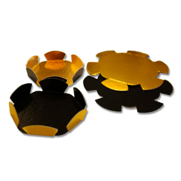 Garcia De Pou COROLAS 380 G/M2 Ø 8+1 5 CM ORO/NEGRO CARTÓN (200 UNID.)