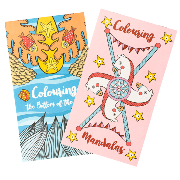 Garcia de pou CUADERNOS COLOREAR "SURTIDO MANDALAS Y FONDO DEL MAR" 100 G/M2 12 5x22 CM CUATRICROMÍA CELULOSA (400 UNID.)