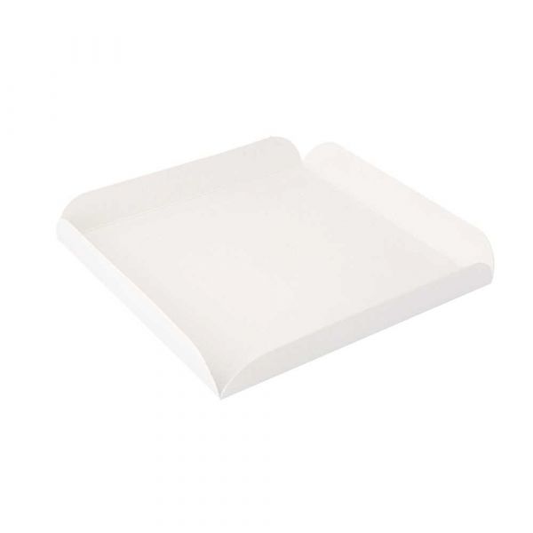 Garcia de pou CUADRADOS CON PESTAÑAS 11x11+2 CM BLANCO CARTÓN (250 UNID.)