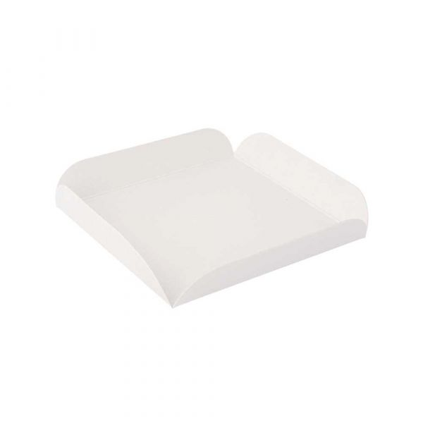 Garcia de pou CUADRADOS CON PESTAÑAS 7x7+2 CM BLANCO CARTÓN (250 UNID.)