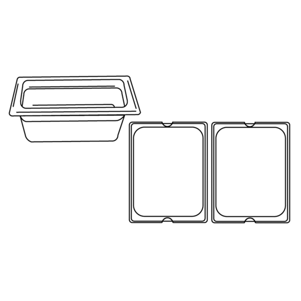 Garcia de pou CUBETA GASTRONORM 1/2 5 6 L 32 5x26 5x10 CM PLATEADO INOX (1 UNID.)