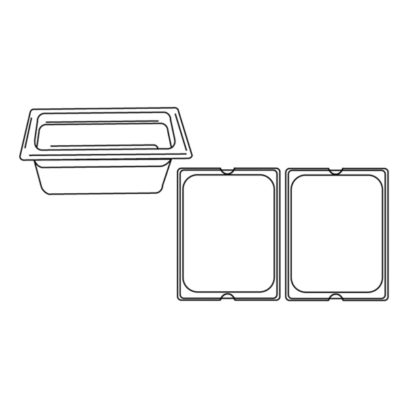 Garcia de pou CUBETA GASTRONORM 1/2 5 6 L 32 5x26 5x10 CM TRANSPARENTE POLICARBONATO (1 UNID.)