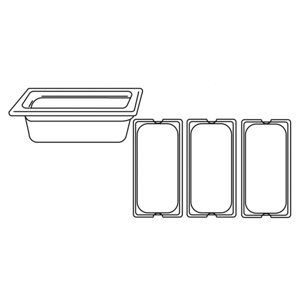 Garcia de pou CUBETA GASTRONORM 1/3 3 2 L 32 5x17 6x10 CM TRANSPARENTE POLICARBONATO (1 UNID.)