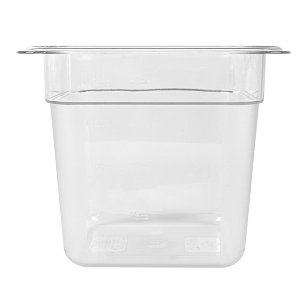 Garcia De Pou CUBETA GASTRONORM 1/6 1 9 L 17 6x16 2x15 CM TRANSPARENTE POLICARBONATO (1 UNID.)