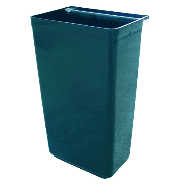 Garcia de pou CUBO GRANDE PARA CARRO SERVICIO 24 L 37x22x50 5 CM NEGRO PP (1 UNID.)