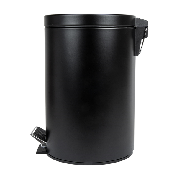 Garcia De Pou CUBO PEDAL CON RECEPTÁCULO INTERIOR 12 L Ø 25x38 CM NEGRO ACERO (1 UNID.)