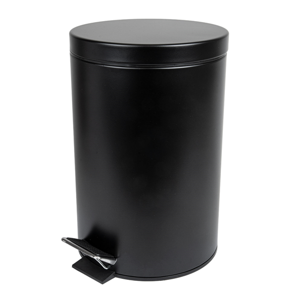 Garcia de pou CUBO PEDAL CON RECEPTÁCULO INTERIOR 12 L Ø 25x38 CM NEGRO ACERO (1 UNID.)