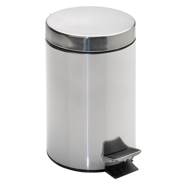 Garcia de pou CUBO PEDAL CON RECEPTÁCULO INTERIOR 20 L Ø 29 5x44 CM PLATEADO INOX (1 UNID.)