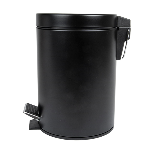Garcia De Pou CUBO PEDAL CON RECEPTÁCULO INTERIOR 3 L Ø 17x24 5 CM NEGRO ACERO (1 UNID.)