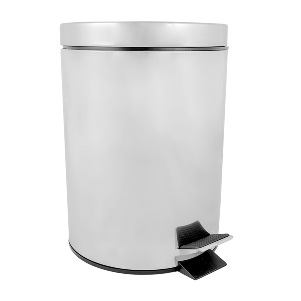 Garcia De Pou CUBO PEDAL CON RECEPTÁCULO INTERIOR 5 L Ø 20 5x28 CM PLATEADO INOX (1 UNID.)