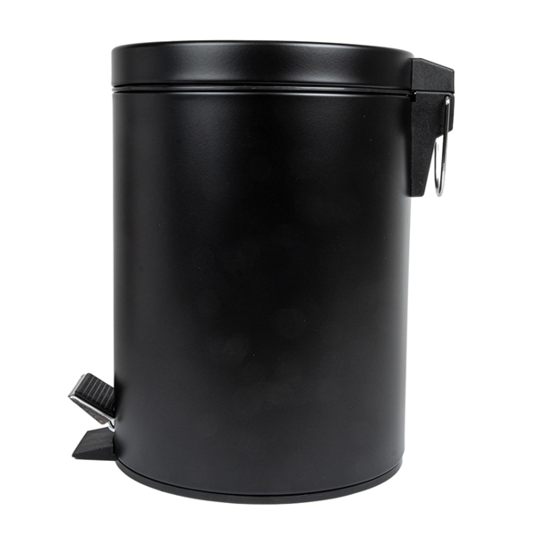 Garcia De Pou CUBO PEDAL CON RECEPTÁCULO INTERIOR 5 L Ø 20 5x28 CM NEGRO ACERO (1 UNID.)