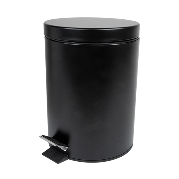 Garcia de pou CUBO PEDAL CON RECEPTÁCULO INTERIOR 5 L Ø 20 5x28 CM NEGRO ACERO (1 UNID.)