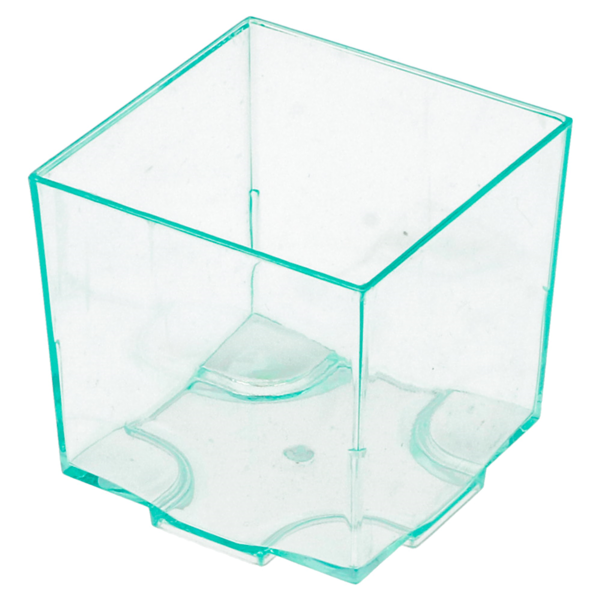 Garcia De Pou CUBOS APILABLES REUTILIZABLES PARA APERITIVOS 4 2x4 2x4 2 CM VERDE AGUA PS (200 UNID.)