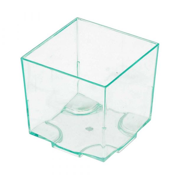 Garcia de pou CUBOS APILABLES REUTILIZABLES PARA APERITIVOS 4 2x4 2x4 2 CM VERDE AGUA PS (200 UNID.)