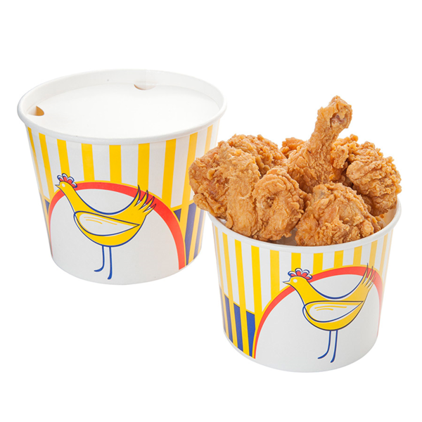 Garcia de pou CUBOS POLLO + TAPAS 2550 ML 15PE + 380 + 18PE G/M2 Ø 18 9/14 7x14 5 CM BLANCO CARTÓN (300 UNID.)